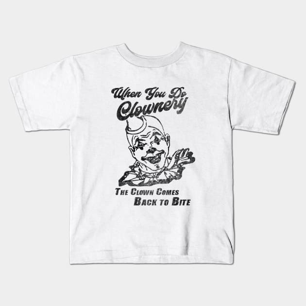 Clownery Meme Kids T-Shirt by karutees